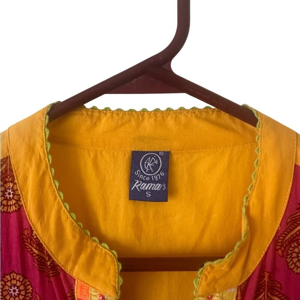 Rama’s Since 1976 Sleeveless Boho Midi Dress Women’s S – Multicolor India Print - Picture 3 of 3